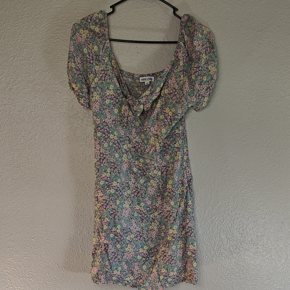 Mimi Chica Multicolor Floral Mini Dress